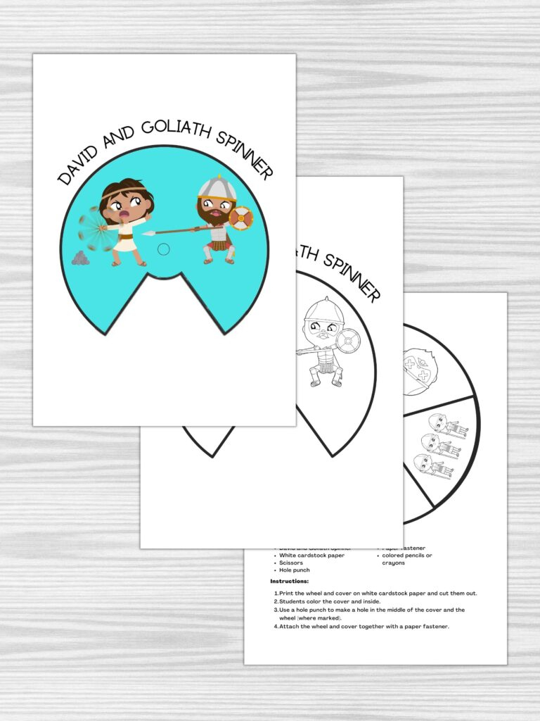 6+ Free Printable David And Goliath Crafts | Healing Home inside Free Printable David and Goliath Crafts