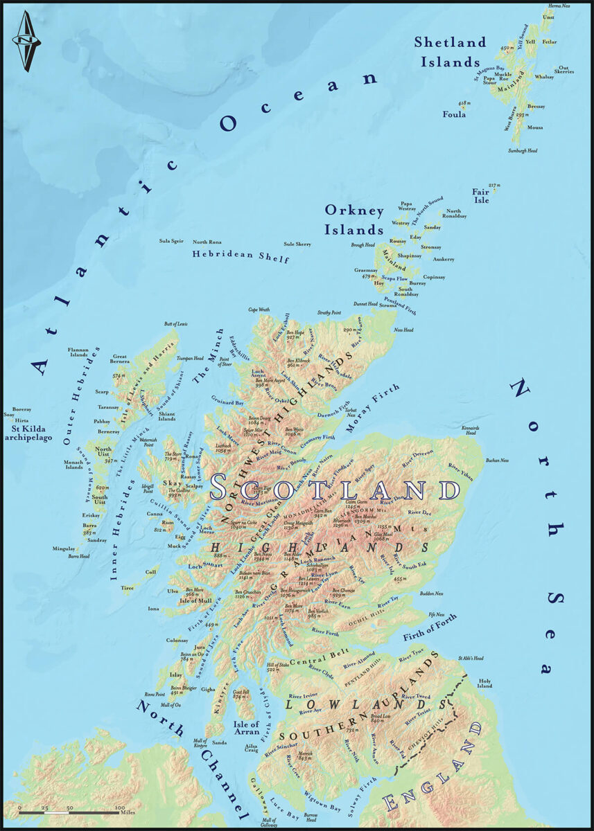6 Maps Of Scotland (Free To Use) - Highland Titles within Printable Map of Scotland Free