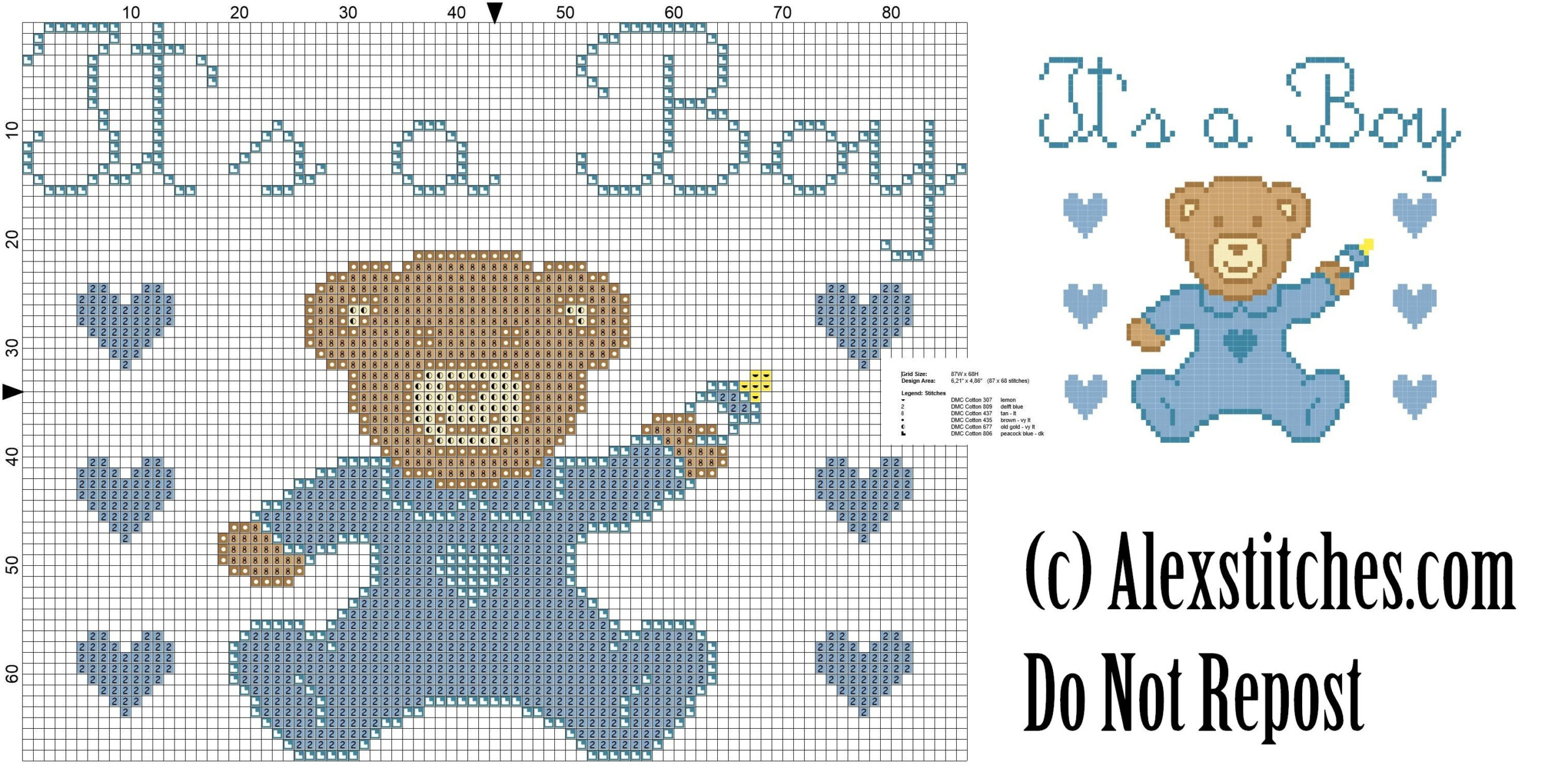 7 Cross Stitch Birth Records Free Patterns Ideas | Cross Stitch within Free Printable Baby Boy Cross Stitch Patterns