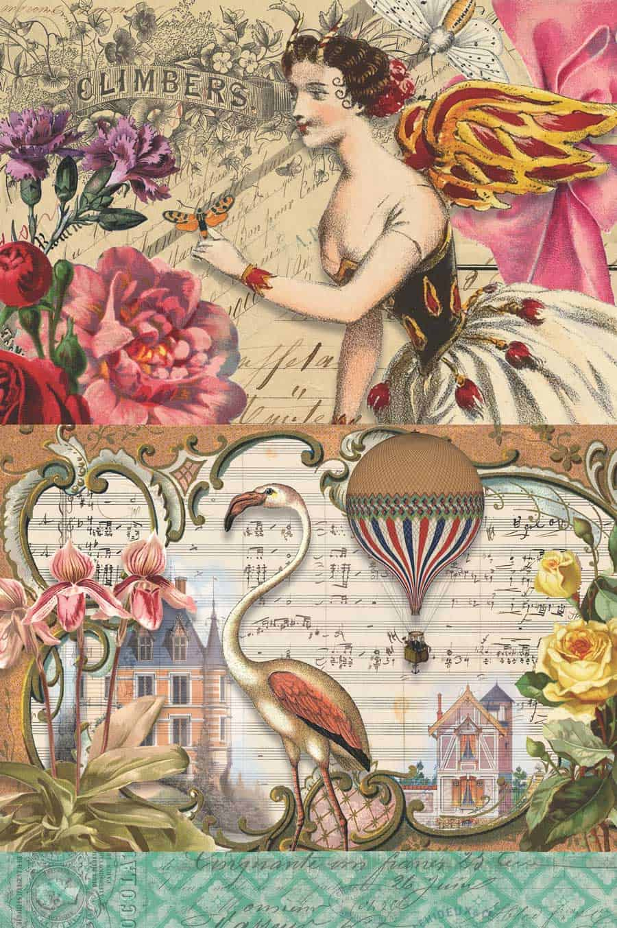 7 Free Creative Collage Sheet Printables For Decoupage Tissue intended for Free Printable 3d Decoupage Sheets