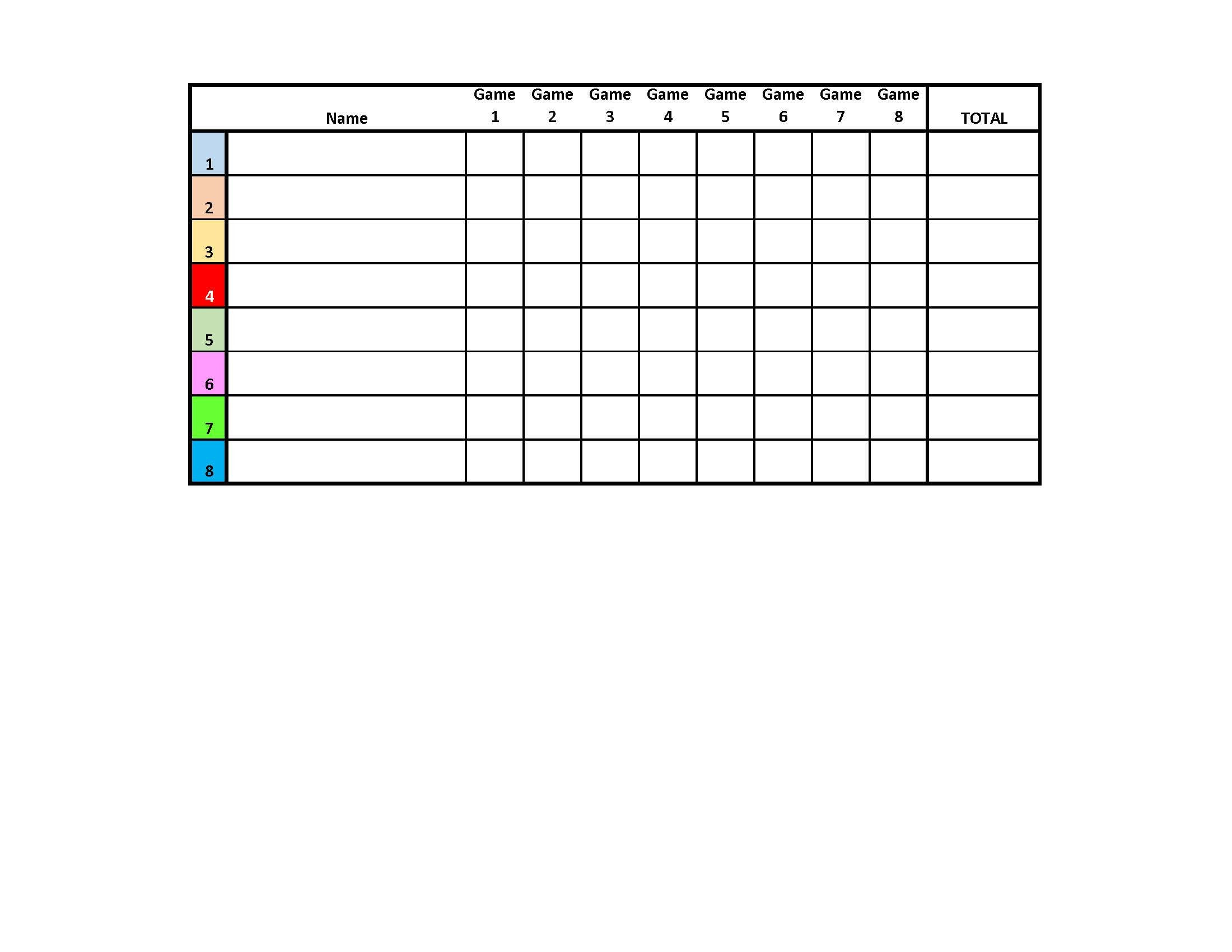 8-Player Euchre Tournament Score Sheet And Rotations Pdf Printable intended for Free Printable Progressive Euchre Score Cards
