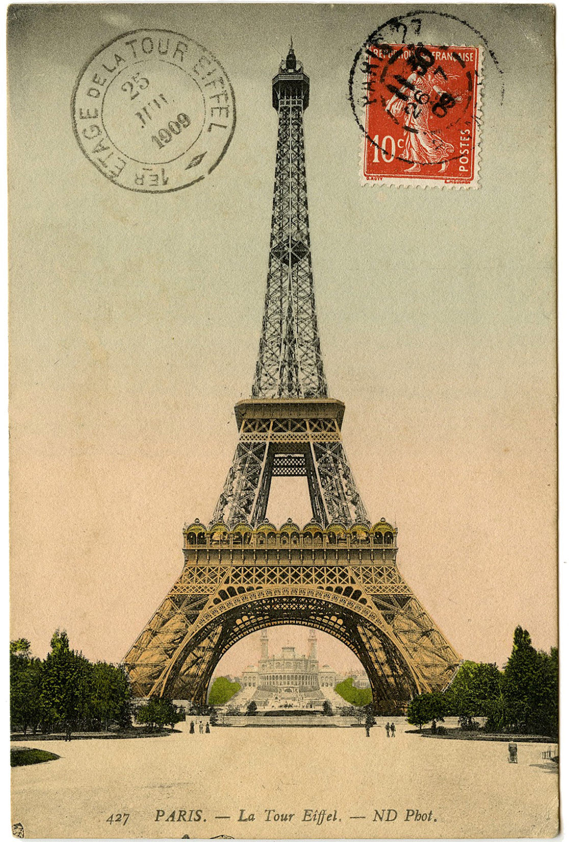 9 Vintage Eiffel Tower Clip Art! - The Graphics Fairy with regard to Free Eiffel Tower Printables