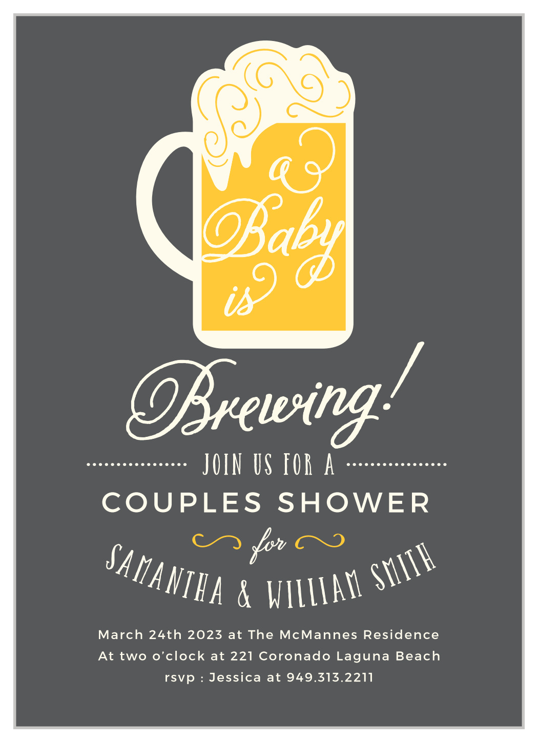A Baby Is Brewing Invitation Template Free 2025 | Levitan within A Baby Is Brewing Free Template