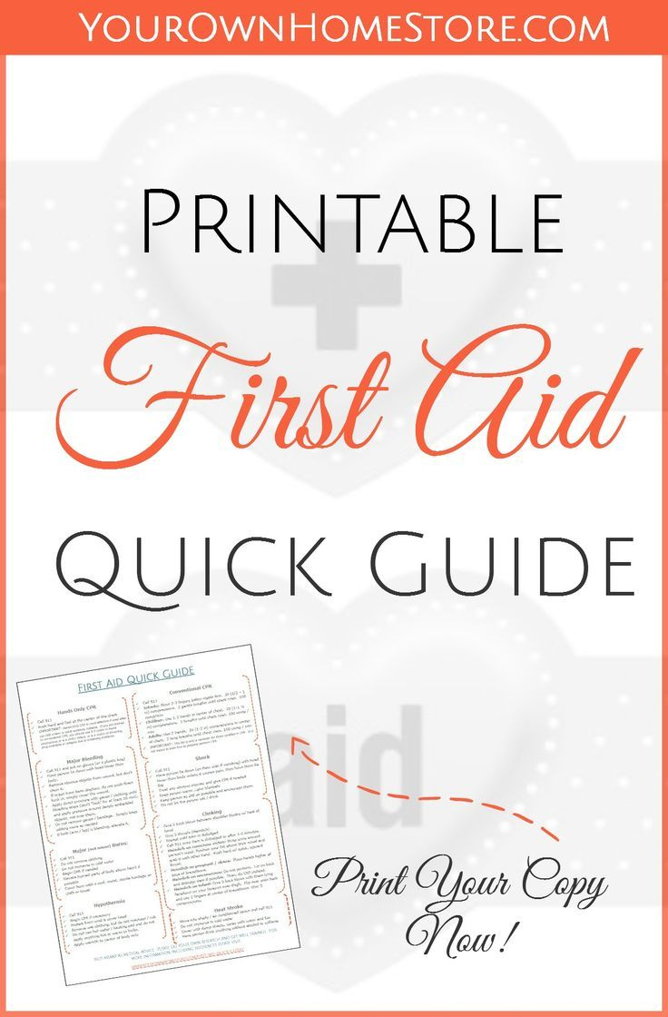 A Free Printable First Aid Guide within Free Printable First Aid Guide