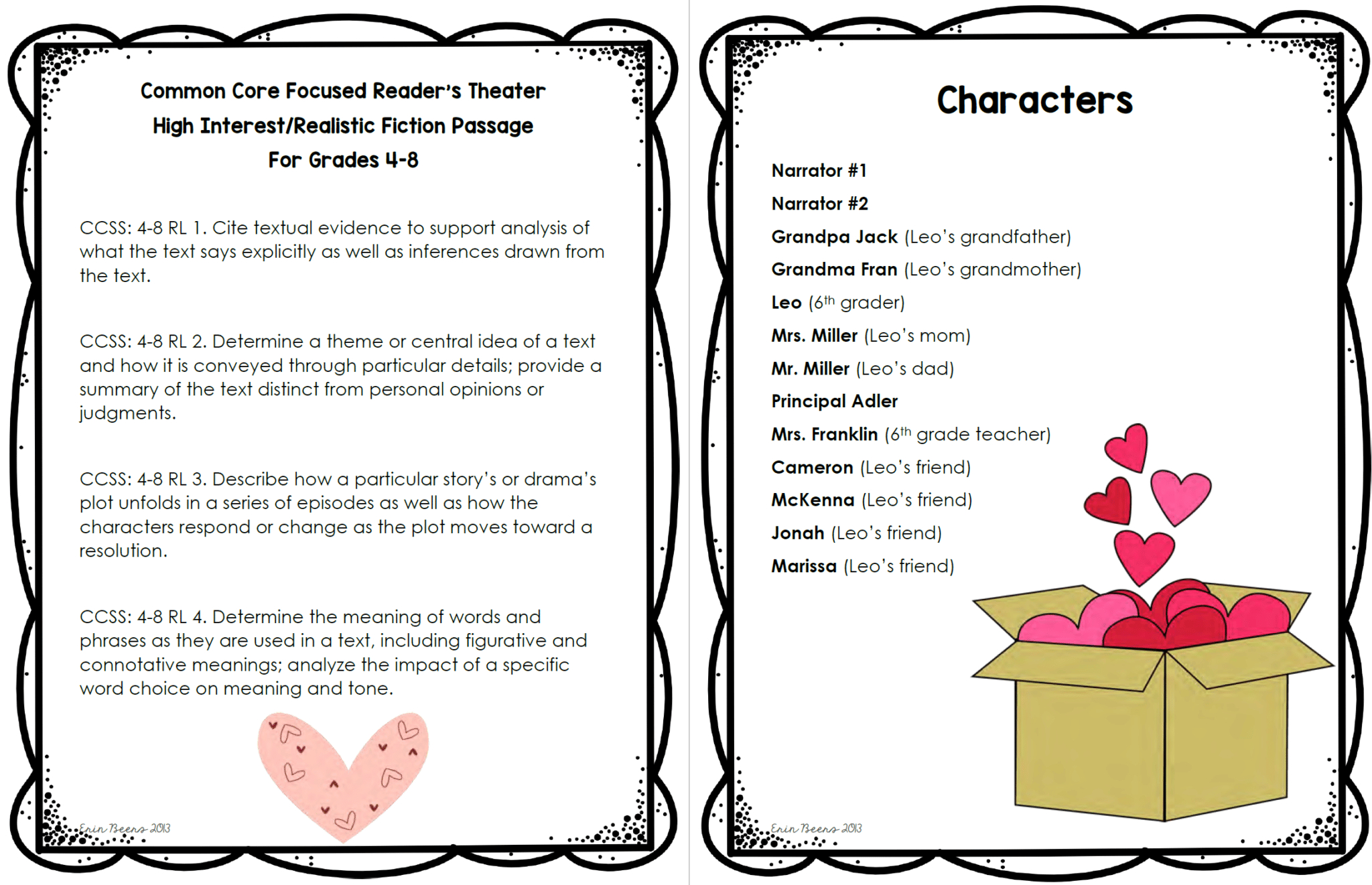 A Valentine&amp;#039;S Day Reader&amp;#039;S Theater For Middle School within Free Printable Readers Theater Scripts