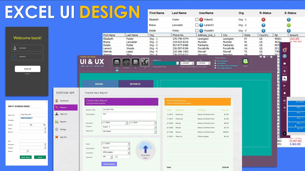 Advanced Excel Userform With Real-Life Projects. Modern Ui For Beginners And Professionals with Free Excel Userform Templates
