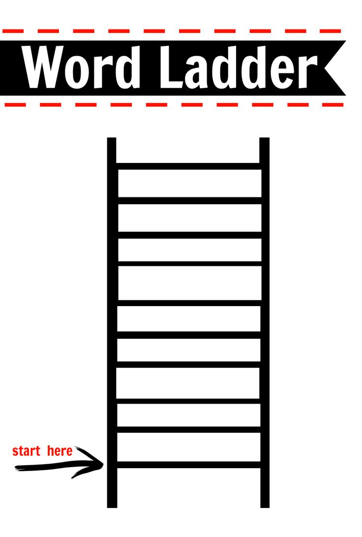 After School Activity - Word Ladders Printable { Free } pertaining to Free Printable Word Ladders