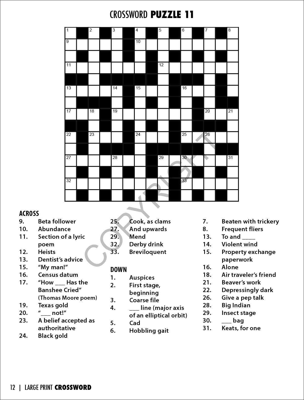 Amazon: Zoco - Large Print Crossword Puzzle Books In Bulk (25 regarding Free Printable Crosswords For The Elderly