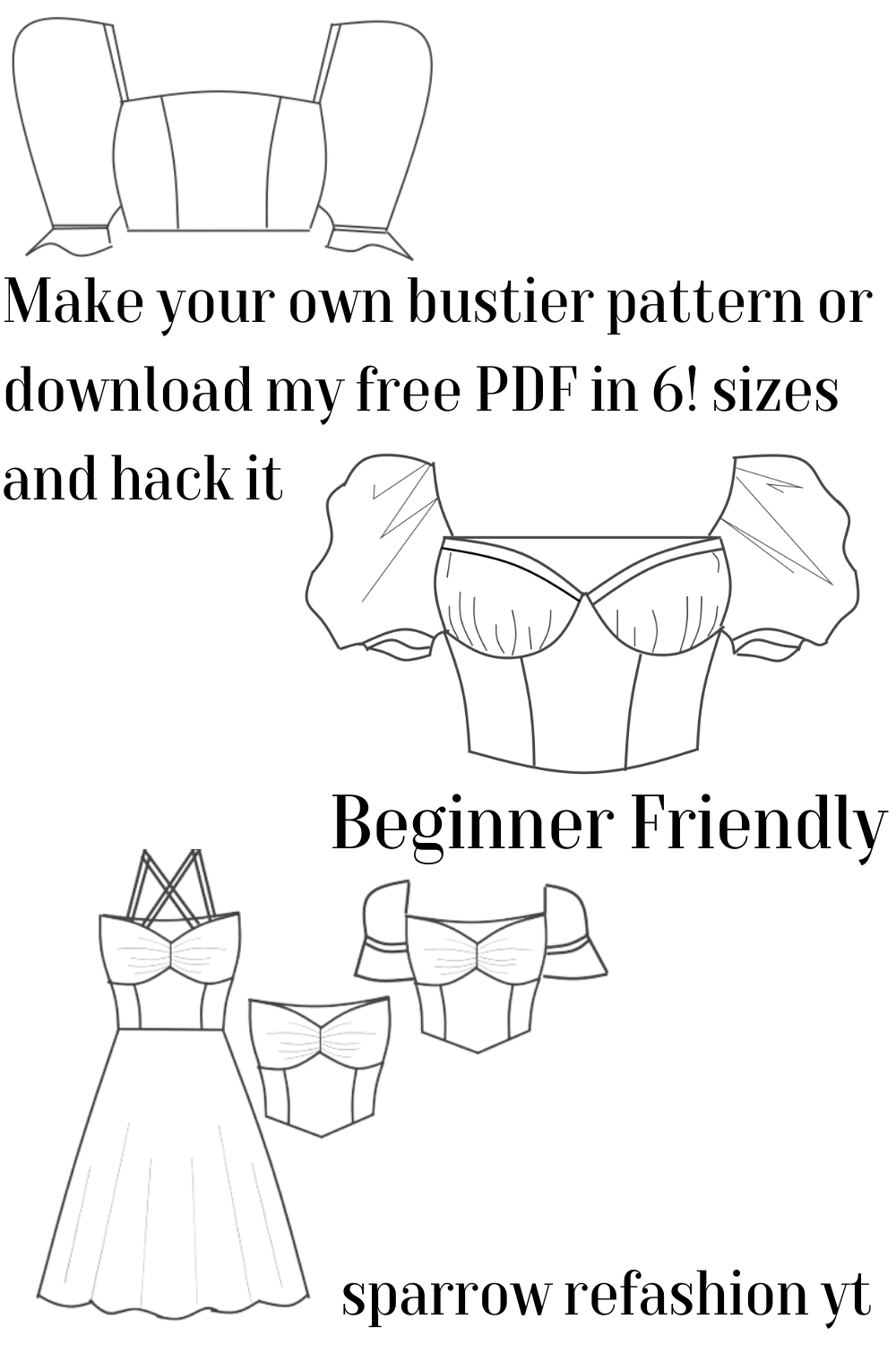 Anielskaaniela: A Blog For Sewing Lovers And Diy Enthusiasts with Free Printable Corset Sewing Pattern