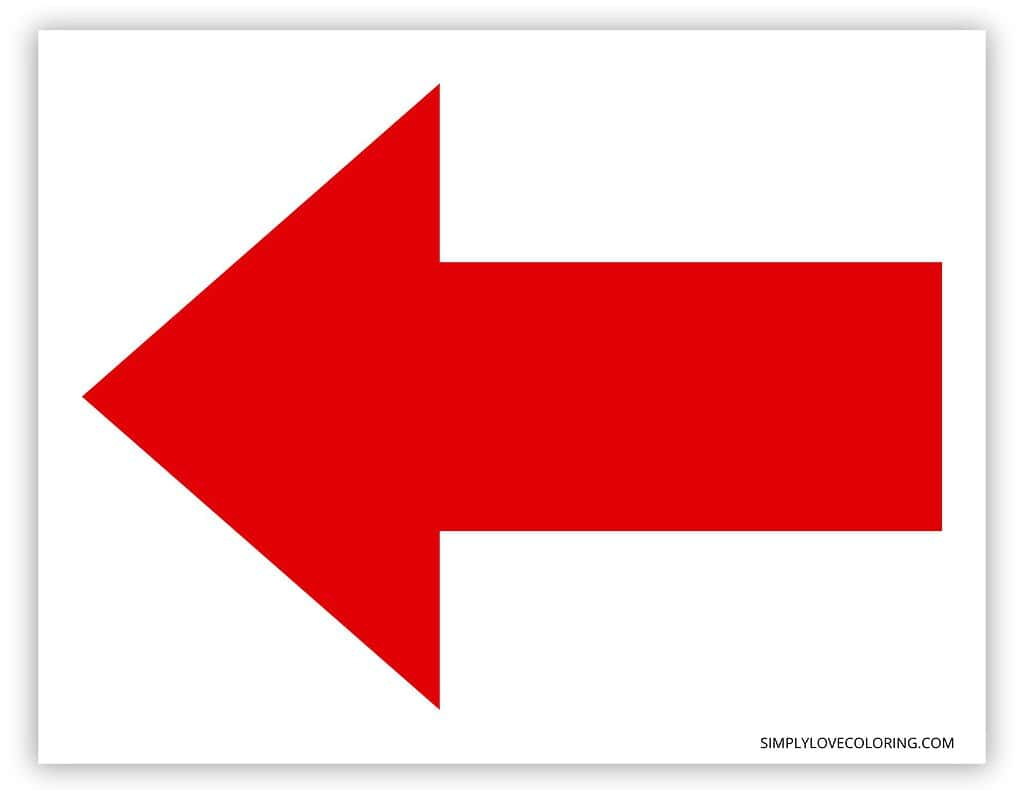 Arrow Signs (Free Pdf Printables) - Simply Love Coloring with regard to Free Printable Arrows For Signs