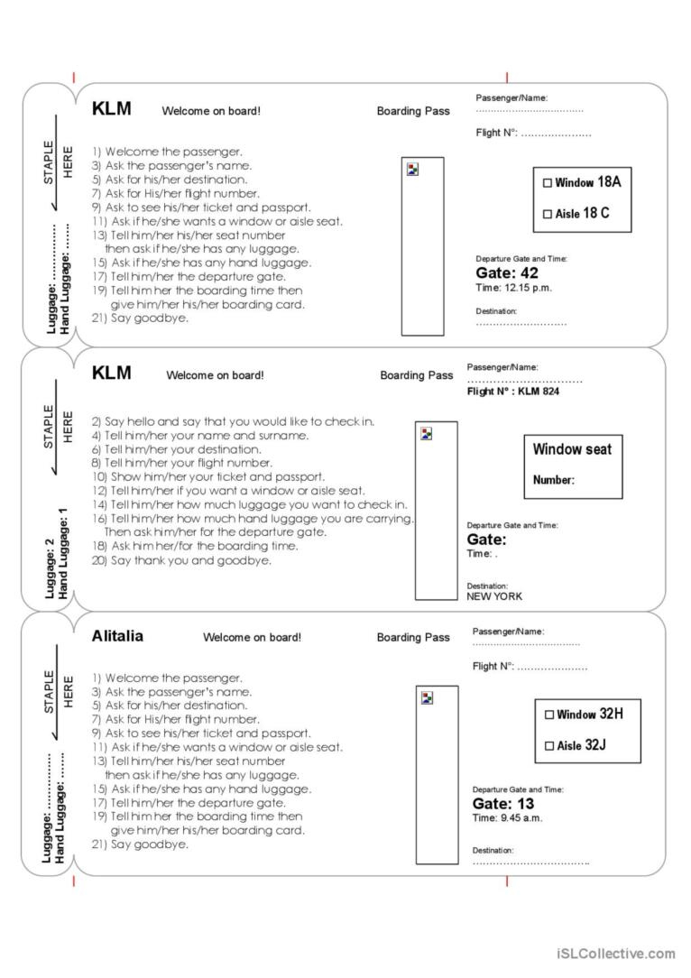 At The Airport Role Play Role Play,…: English Esl Worksheets Pdf &amp;amp; Doc for Free Airport Role Play Printables