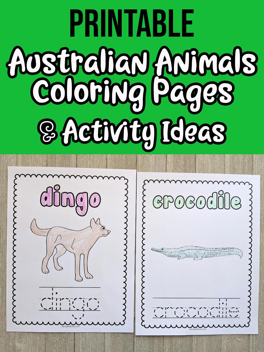 Australian Animals Printable Coloring Pages And Activities pertaining to Australian Animals Printables Free
