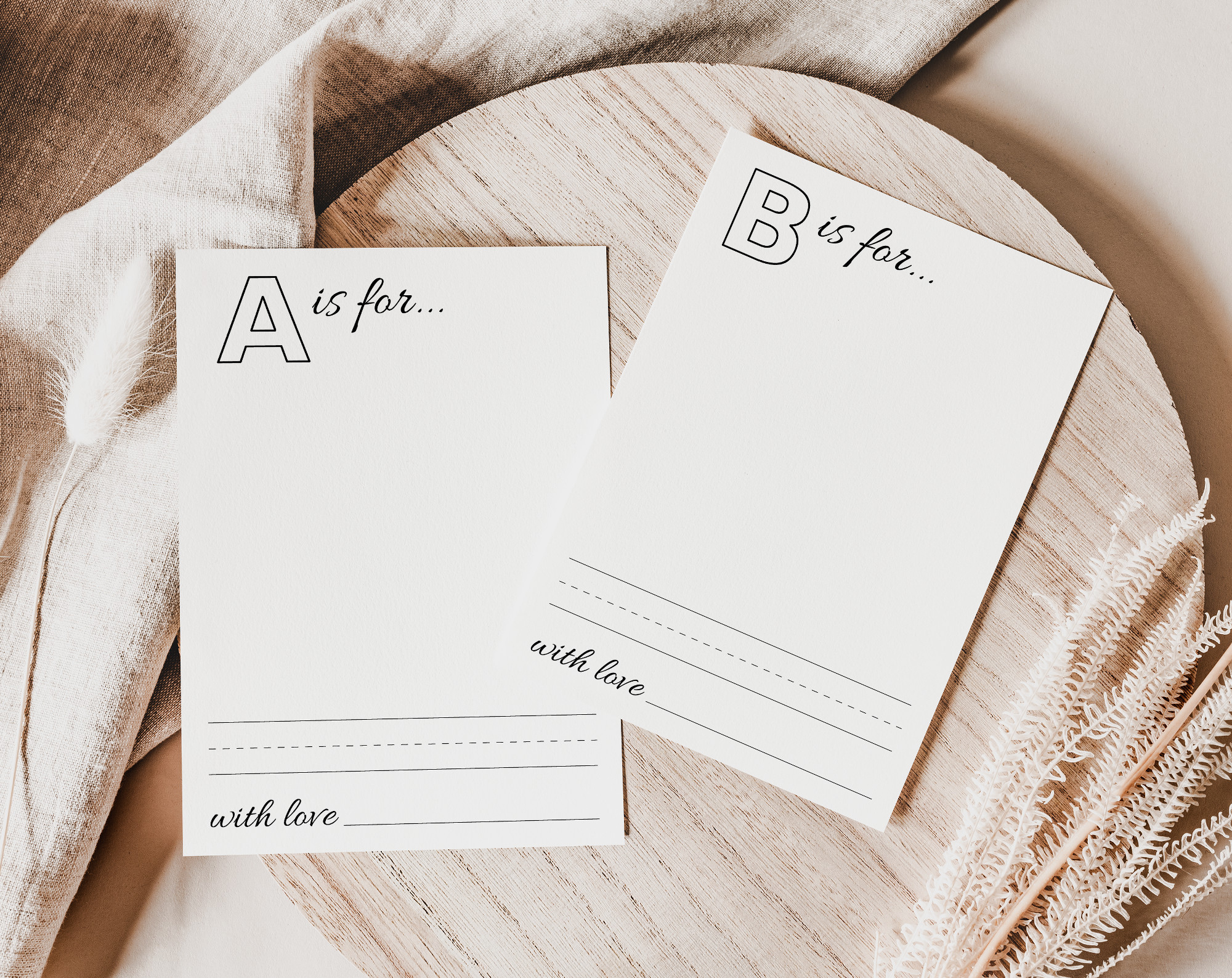 Baby&amp;#039;S First Abc Book, Blank Version, Draw Your Own, Baby Shower Activity, Printable File, 2 Sizes Included with regard to Babys First Alphabet Book Free Template