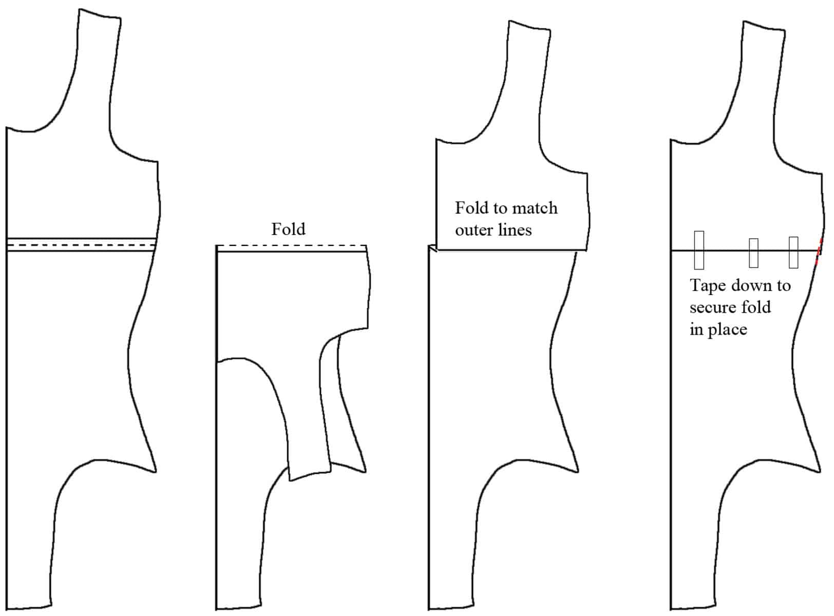 Basic Pattern Alterations - Spandex Simplified with Free Printable Unitard Pattern