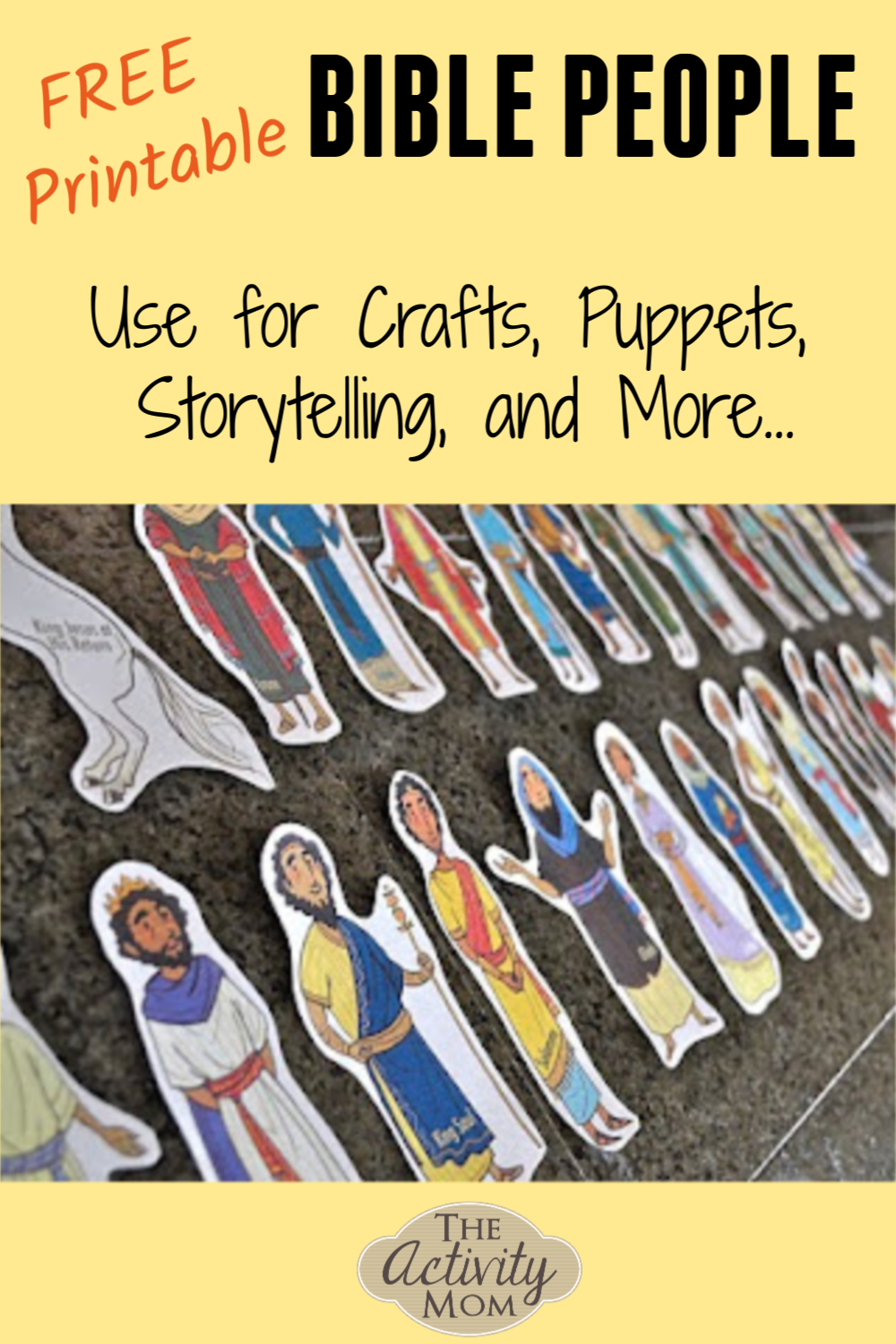 Bible People Printable - The Activity Mom with regard to Free Printable Bible Figures