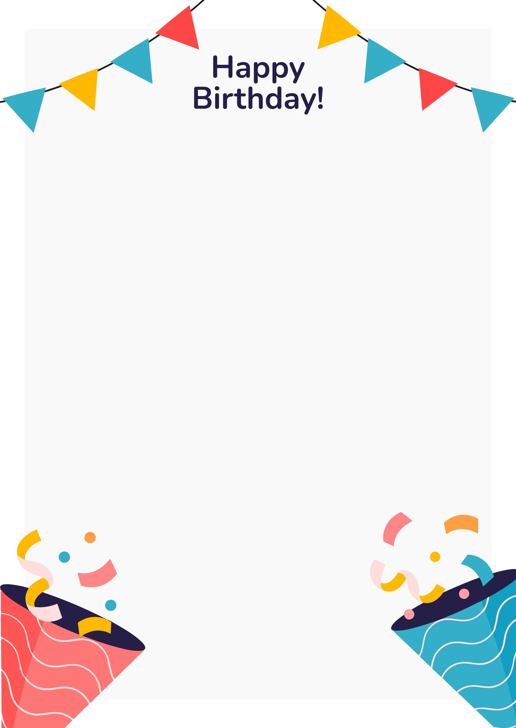 Birthday Page Border In Illustrator, Word, Google Docs - Download regarding Free Birthday Border Templates For Microsoft Word