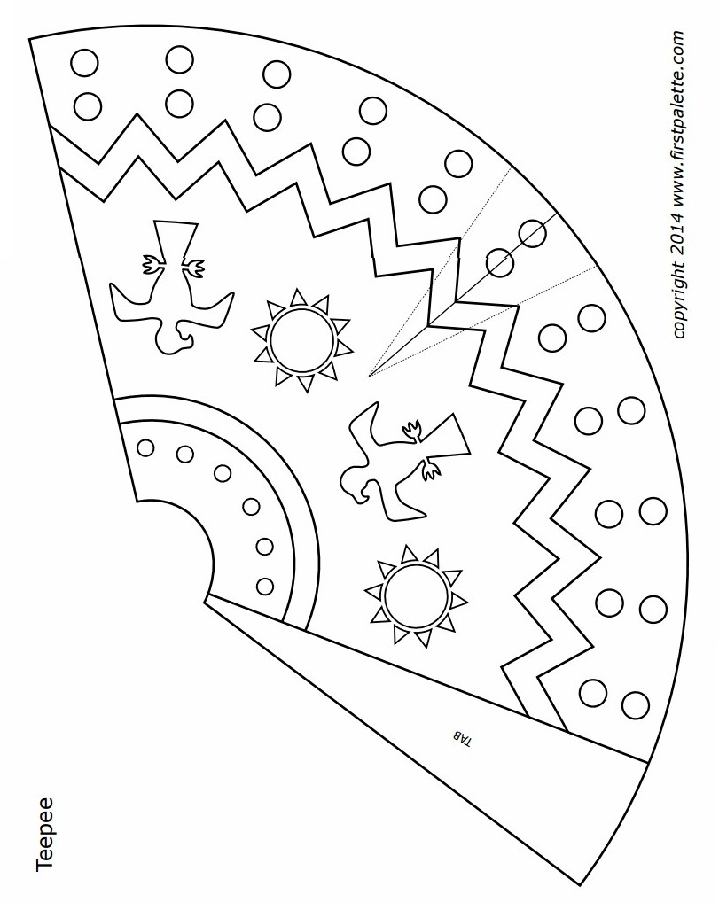 Blackfoot Paper Teepee with regard to Free Printable Teepee Patterns