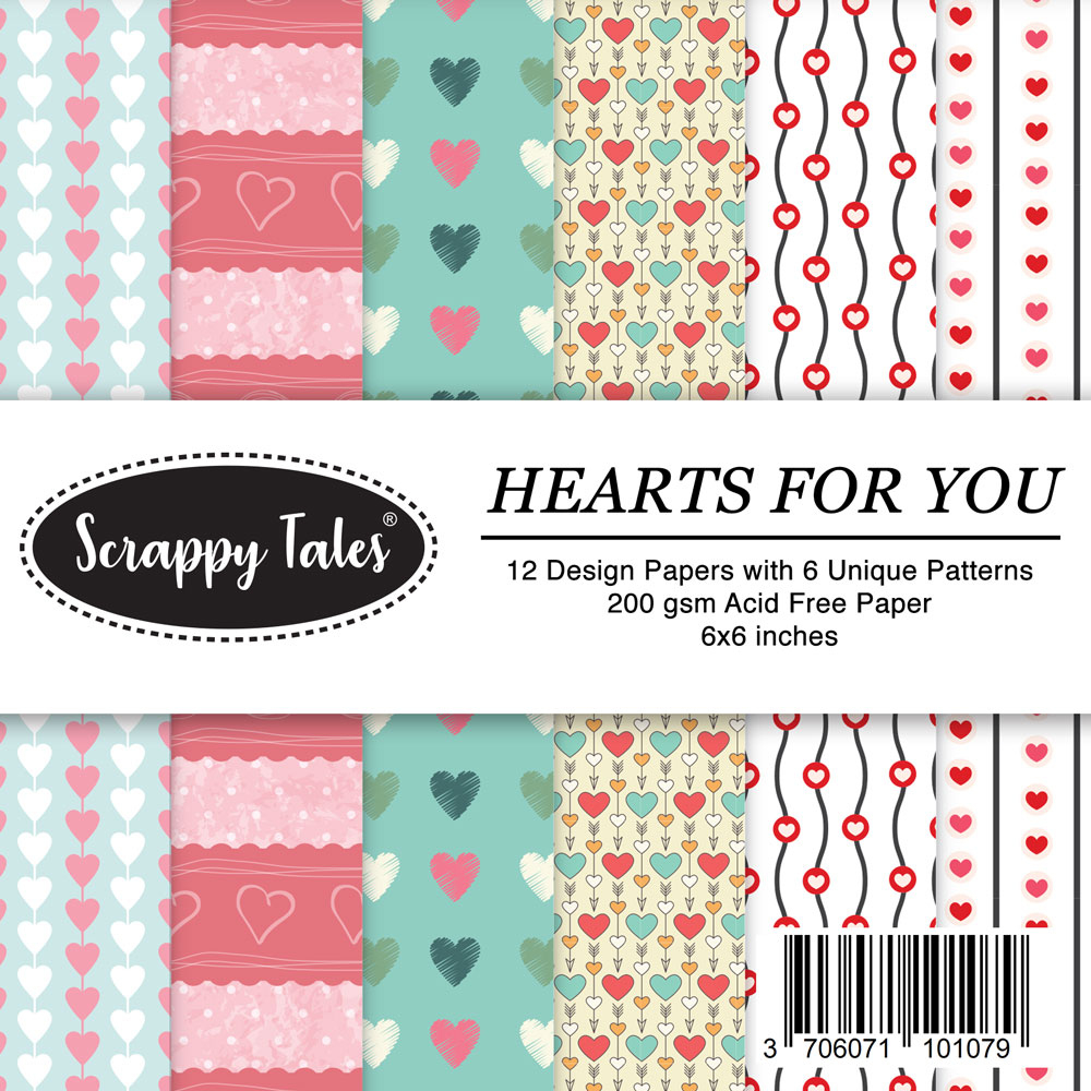 Buy 6X6 Hearts For You Paper Scrapbooking Online In India. Cash On throughout 6x6 Printable Heart Pattern