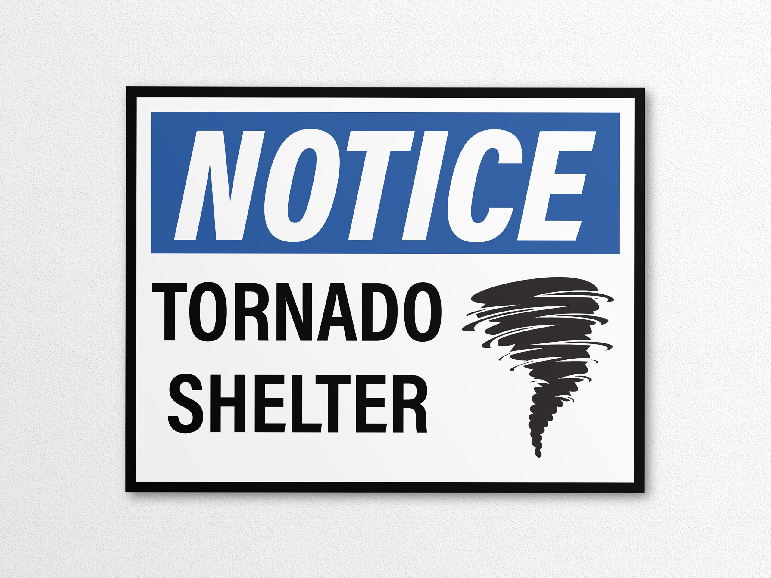 Buy Printable Notice - Tornado Shelter Sign In Us Letter And A4 regarding Free Printable Tornado Shelter Signs