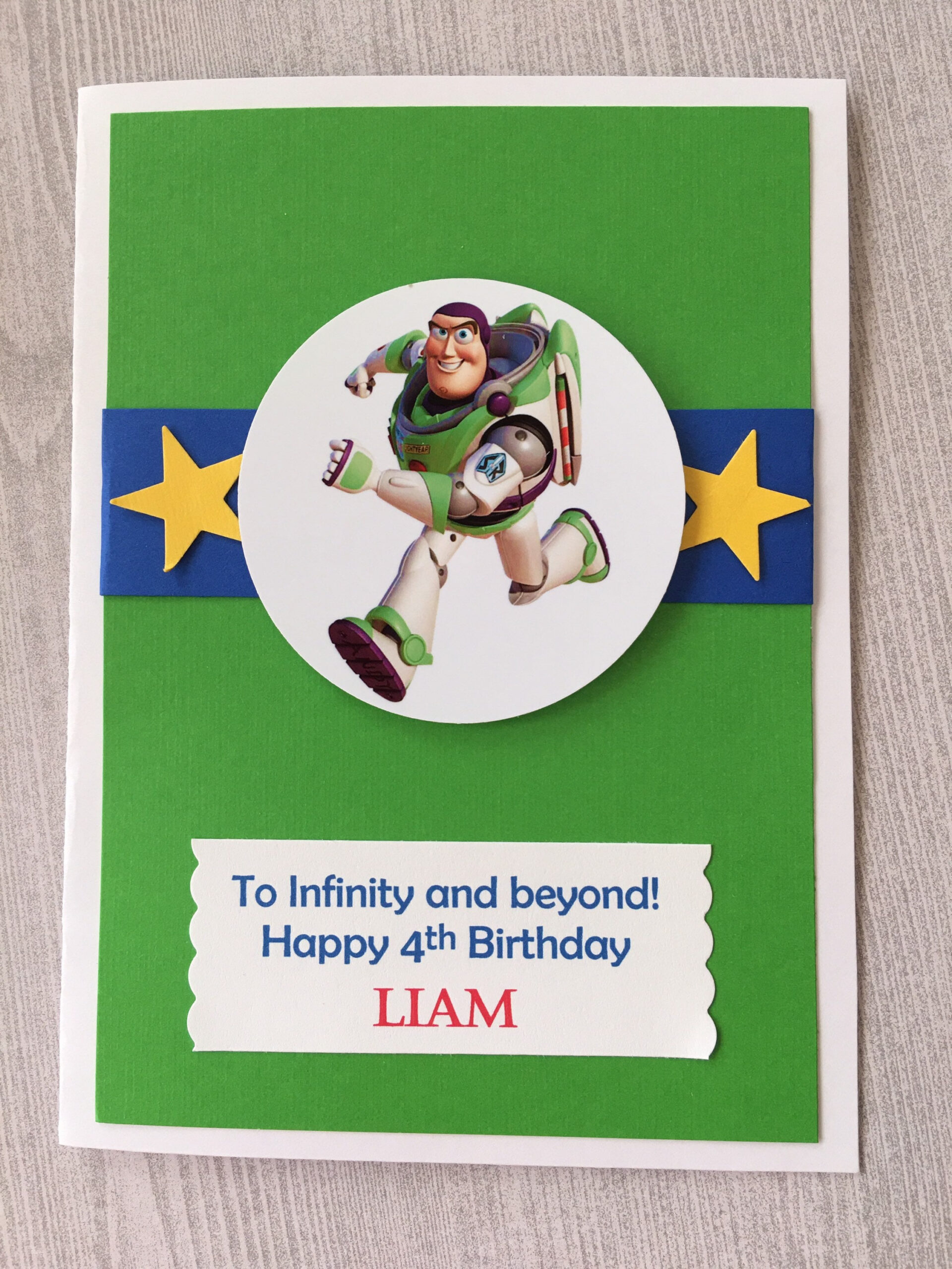 Buzz Lightyear Inspired Birthday Card, Free Personalize, Personalized Toy Story Birthday Card, Custom Card, Handmadedesignsalia with Buzz Lightyear Birthday Card Free Printable
