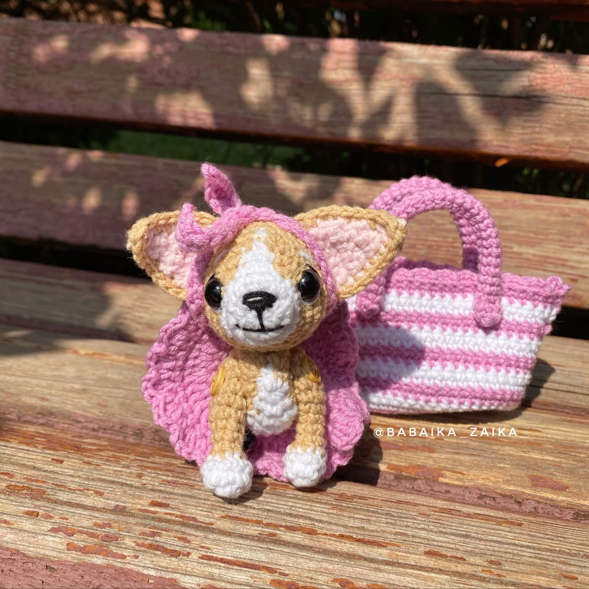 Chihuahua In Bag Crochet Pattern - Printable Pdf - Amigurumi Today Shop inside Free Printable Stuffed Chawawa Patterns