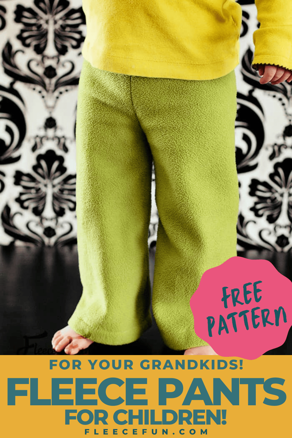 Child&amp;#039;S Basic Fleece Pants - Free Pattern ♥ Fleece Fun intended for Free Printable Toddler Pants Pattern