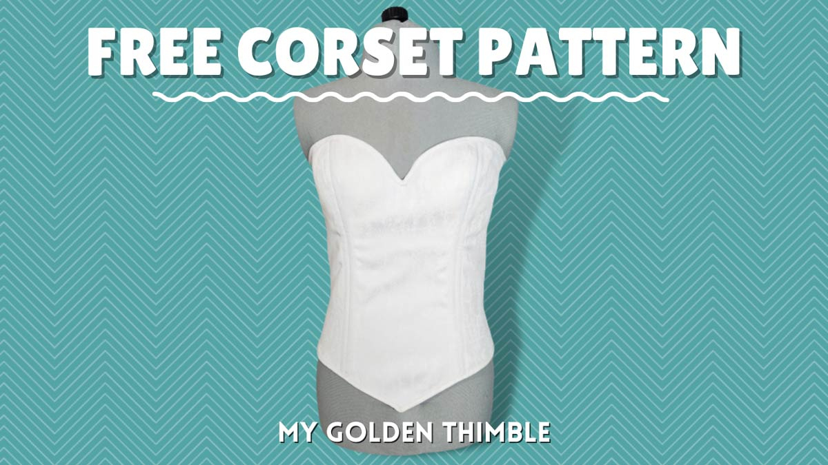 Classic Free Corset Pattern And Tutorial. Pdf Download. pertaining to Free Printable Corset Sewing Pattern