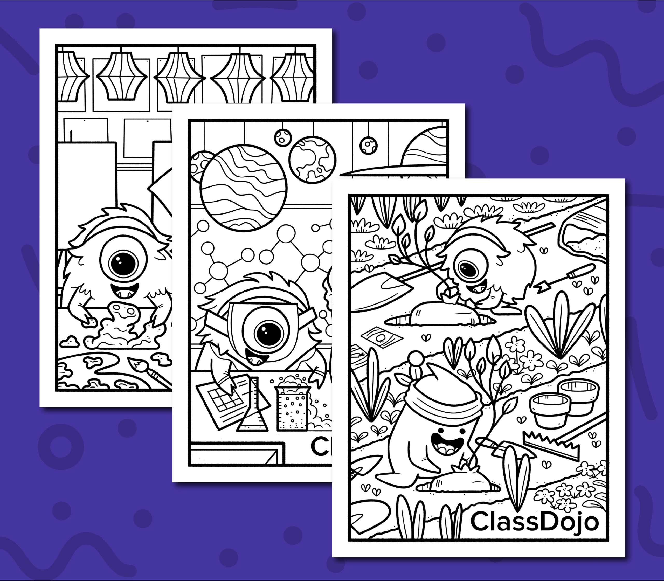 Coloring Pages Bundle | Classdojo regarding Class Dojo Free Printables