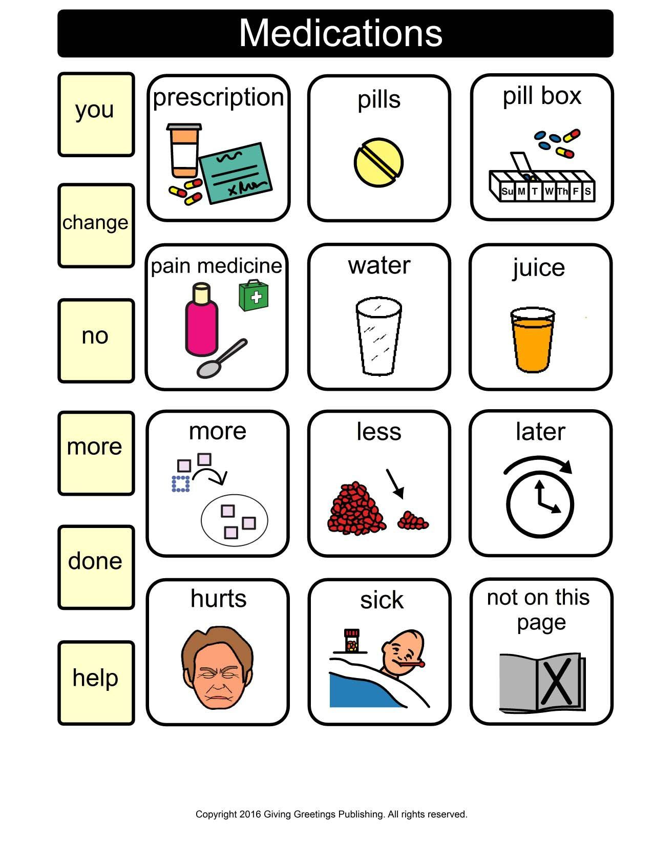 Communication Cards For Stroke Patients with Free Printable Communication Boards For Stroke Patients