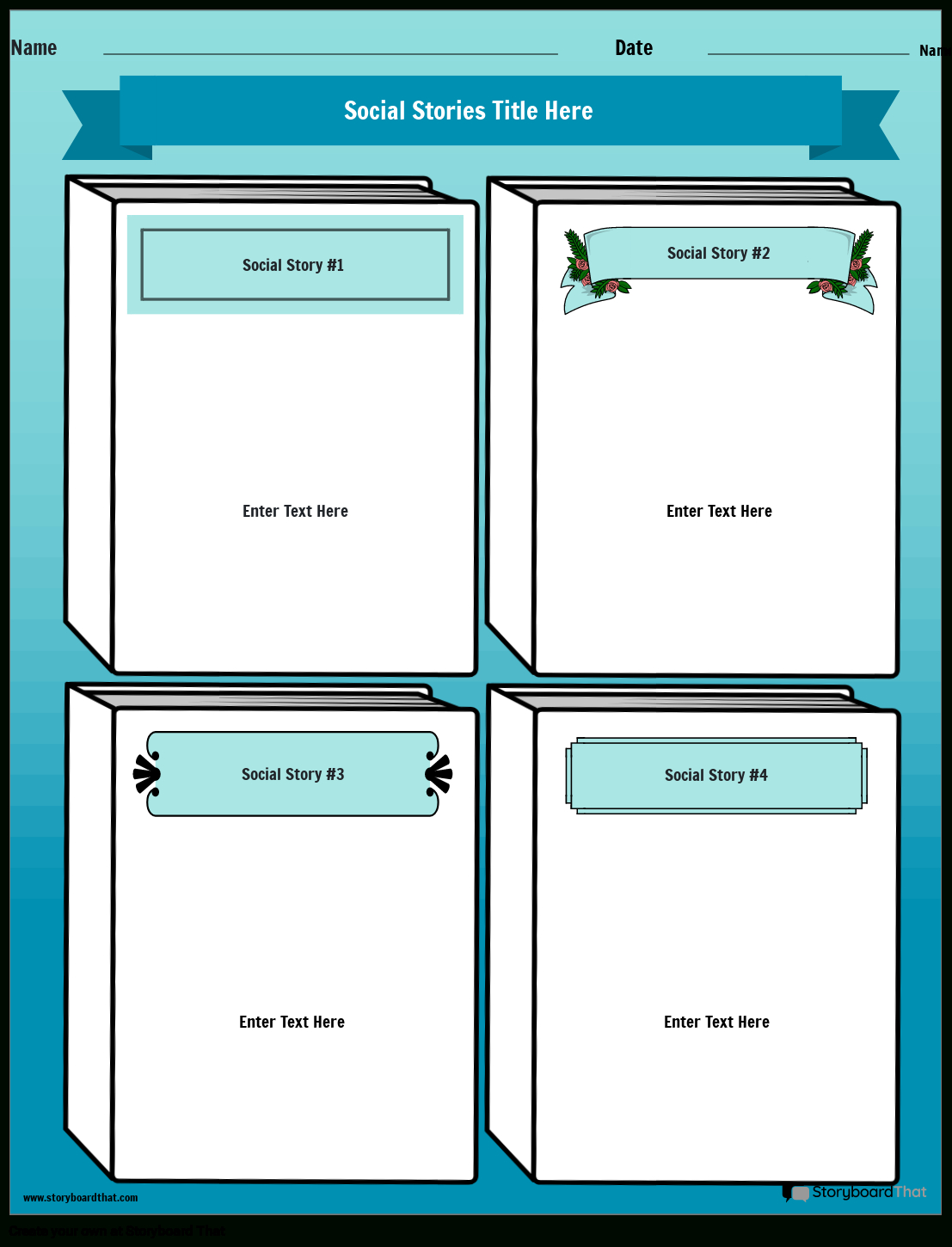 Create Custom Social Stories Templates | Free And Printable regarding Free Social Story Templates