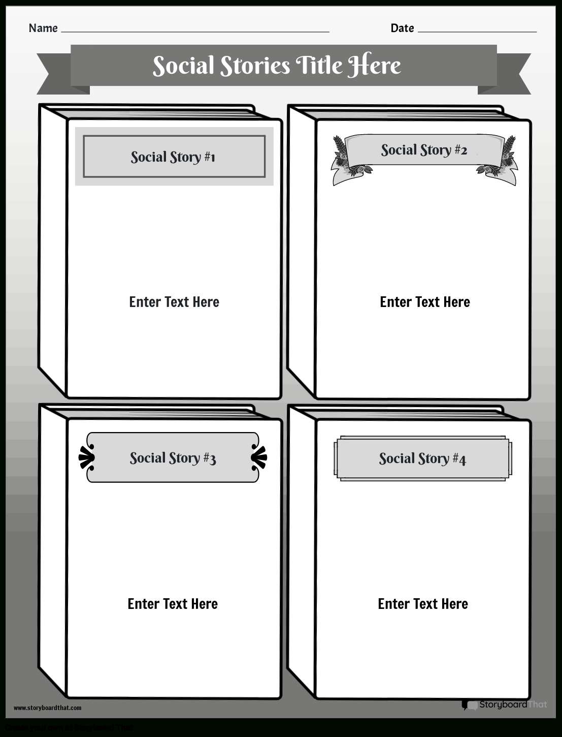 Create Custom Social Stories Templates | Free And Printable with Free Social Story Templates