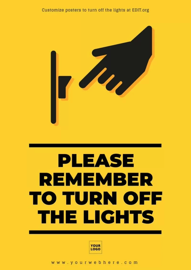 Customize Free Turn Off The Lights Signs within Free Printable Turn Off Light Signs