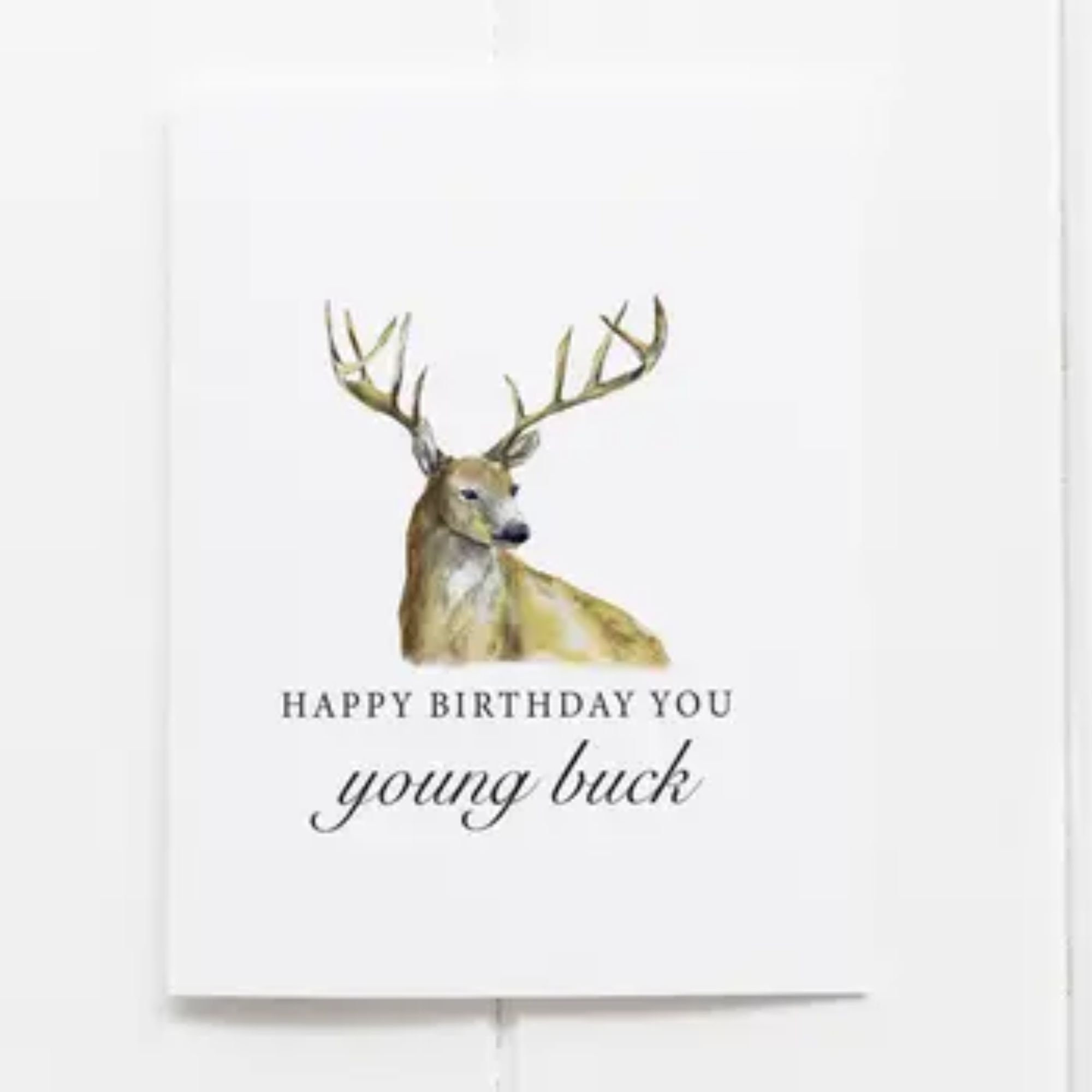 Deer Hunting Greeting Card Happy Birthday Young Buck - Husband regarding Free Printable Deer Hunting Birthday Cards