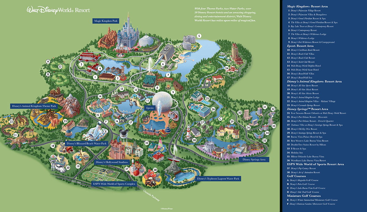 Disney World Maps - With Magic Kingdom Map throughout Free Printable Magic Kingdom Map
