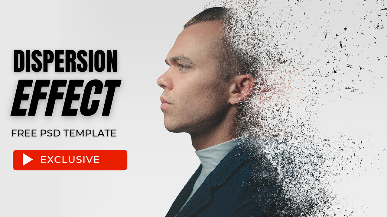 Dispersion Photo Effect - Photoshop Psd Template Free - Psdesire intended for Free Psd Photo Effects Templates