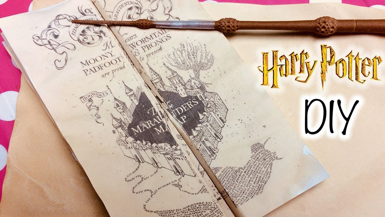 Diy Harry Potter Marauder&amp;#039;S Map Printable And Parchment Easy Diy for Free Printable Harry Potter Marauders Map