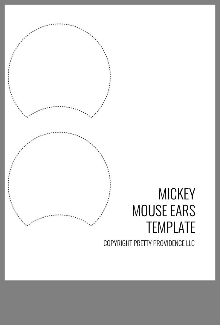 Diy Mickey Mouse Ears Template throughout Free Mickey Ears Template