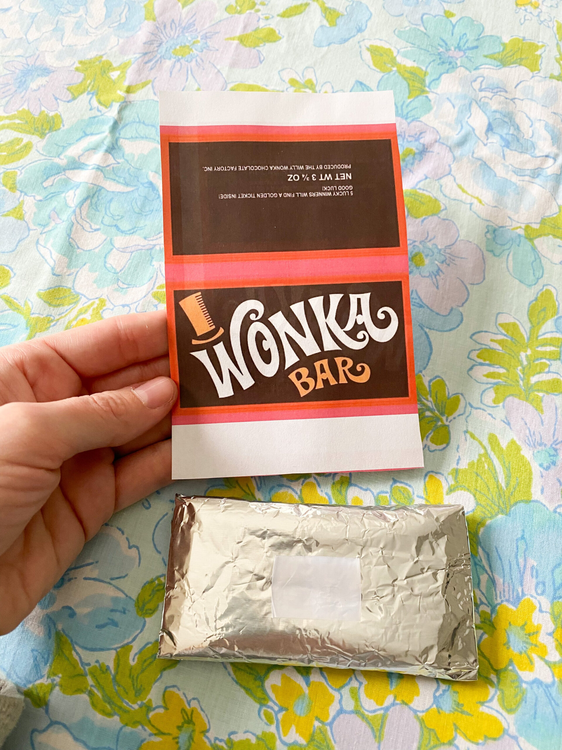 Diy Wonka Bar Craft + Free Printable — Emily Retro - Vintage And with regard to Printable Wonka Bar Wrapper Free