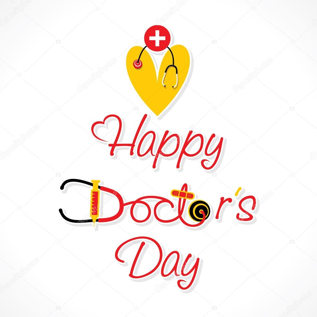 Doctors Day Greeting Card Stock Vector©Vectotaart 66458423 intended for National Doctors Day Free Printable Cards