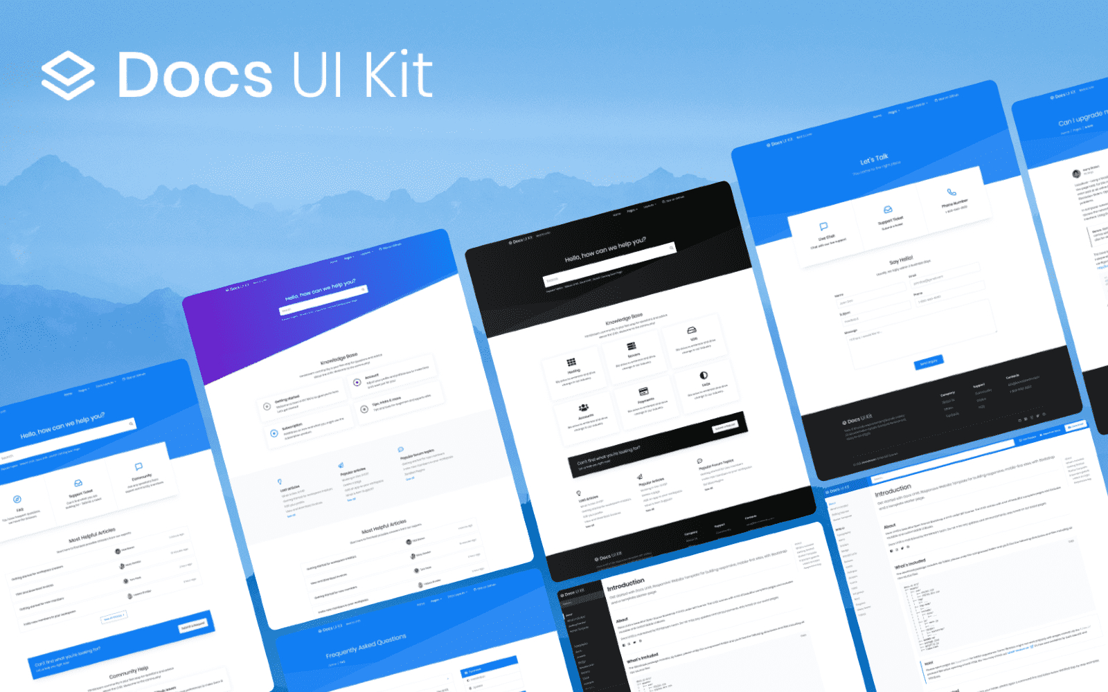 Documentation &amp;amp; Help Desk — A Beautiful Open Source Bootstrap 4 inside Uikit Free Templates