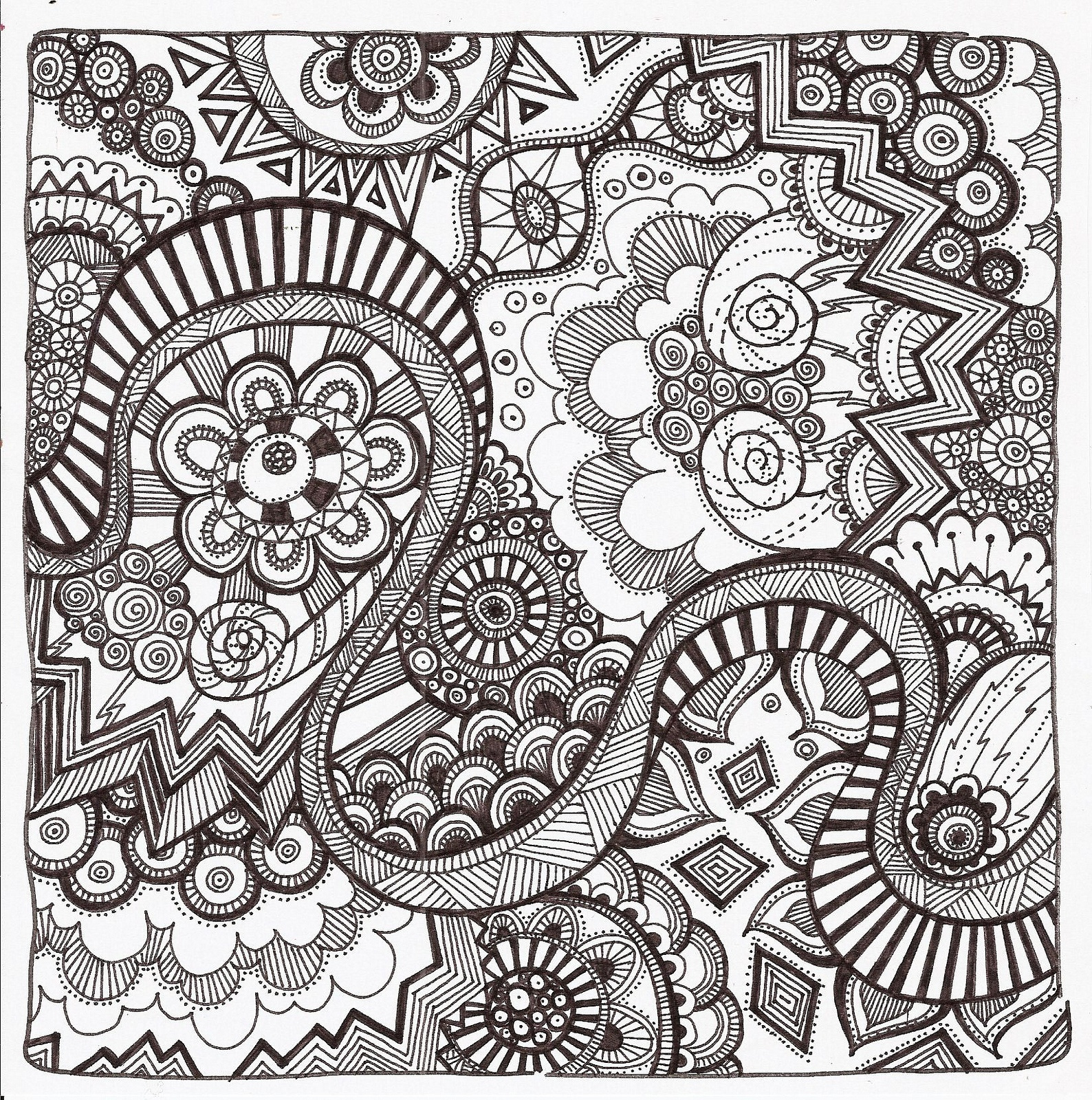 Doodle Art - Island Senior Resources pertaining to Free Printable Doodle Patterns