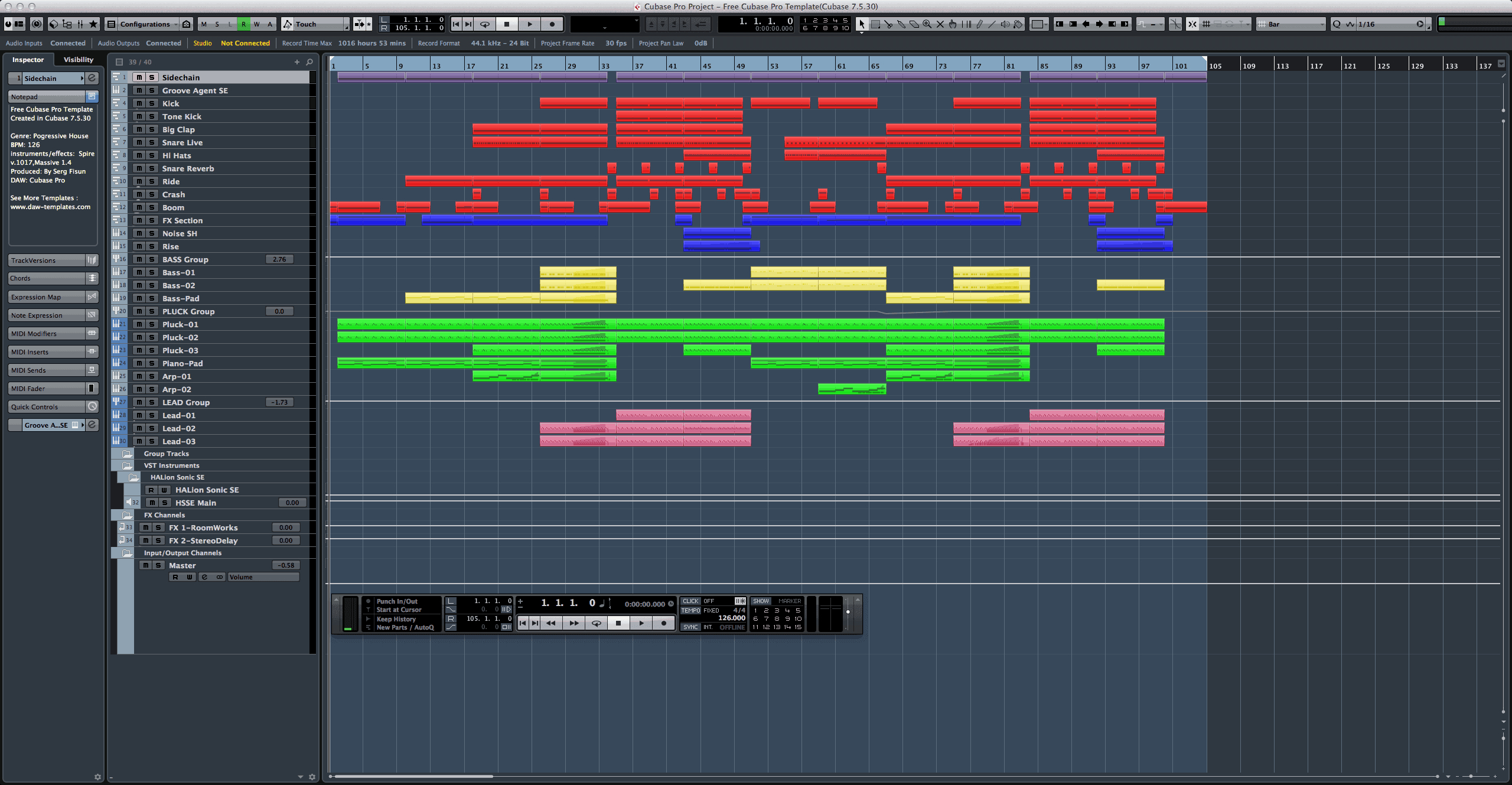 Download Free Cubase Pro Template / Project within Cubase Mastering Templates Free Download