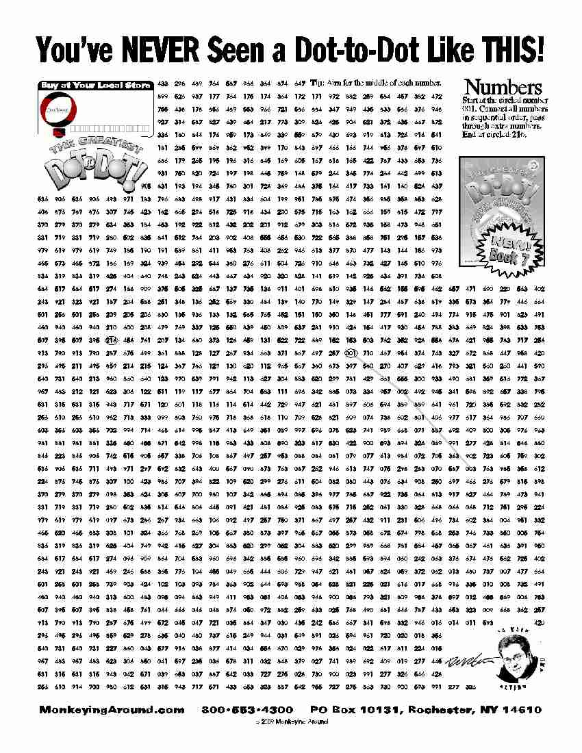 Downloadable Dot-To-Dot Puzzles within Free Connect The Dots Printables For Adults