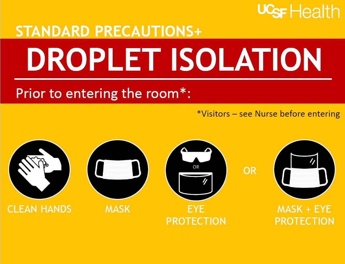 Droplet Isolation Sign | Ucsf Health Hospital Epidemiology And pertaining to Free Printable Isolation Signs