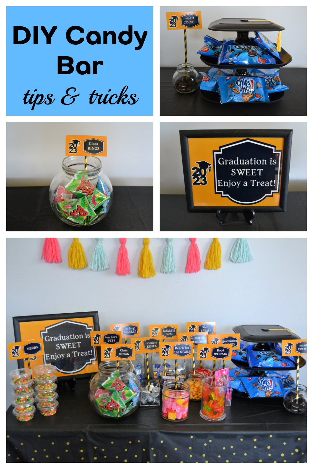 East Coast Mommy: Unique And Budget-Friendly Diy Graduation Candy with regard to Graduation Candy Buffet Free Printables