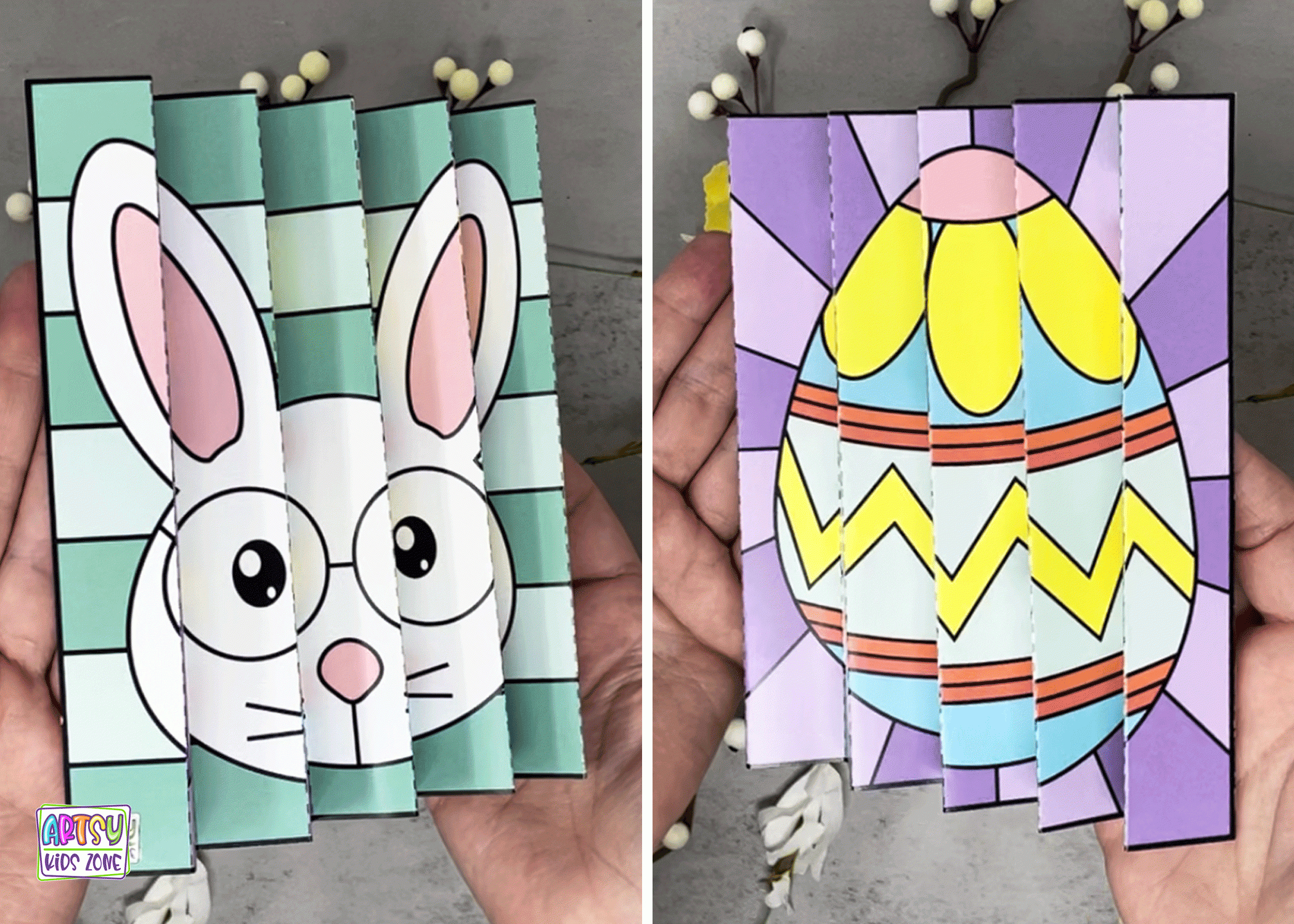 Easter Agamograph Template intended for Agamograph Free Printable