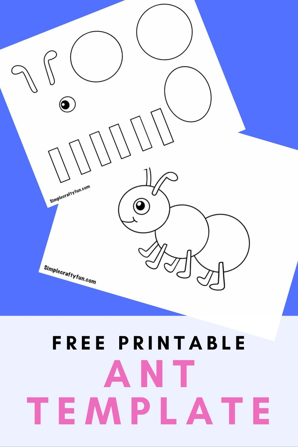 Easy Ant Craft Template Free Printable - regarding Free Printable Ant Template