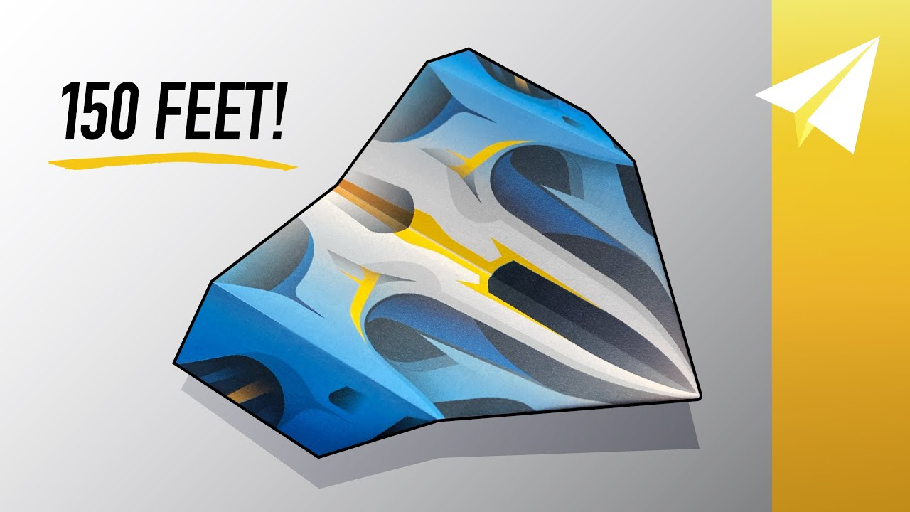 Easy Paper Airplane That Flies Over 150 Feet! — Free Template — How To Make Astral in Foldable Flight Free Templates