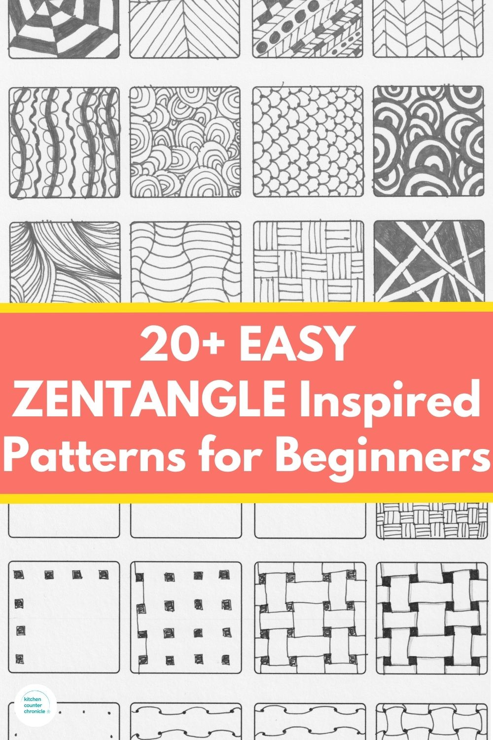 Easy Zentangle Patterns For Beginners And Kids intended for Free Printable Tangle Patterns