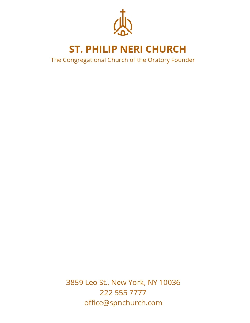 Editable Church Letterhead Templates In Word To Download in Free Church Letterhead Templates Word